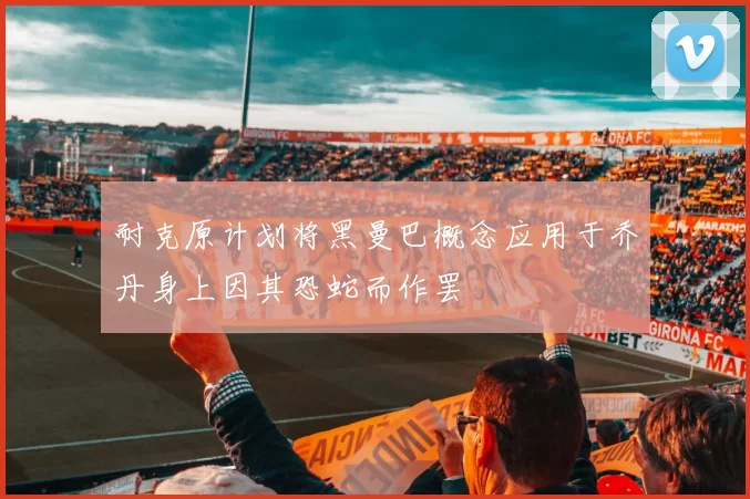 耐克原计划将黑曼巴概念应用于乔丹身上因其恐蛇而作罢